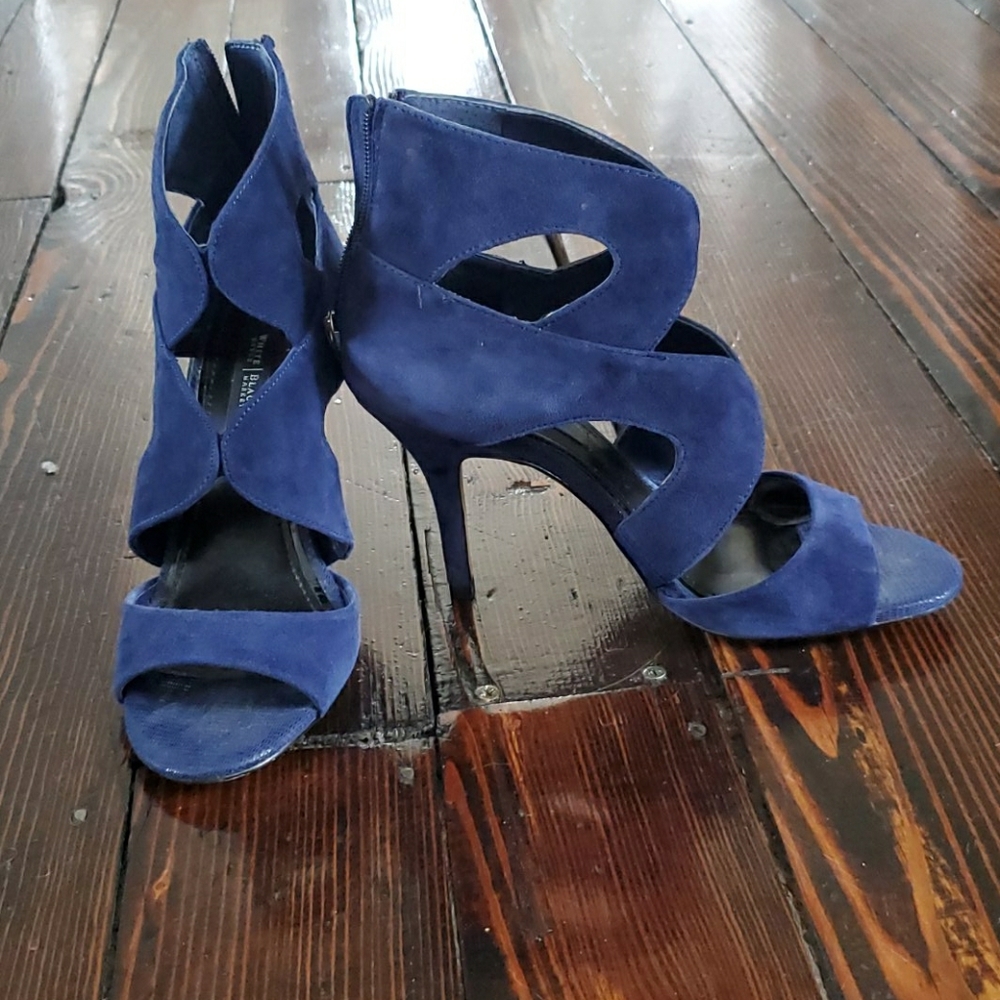 Noble Blue Katia Caged Heels